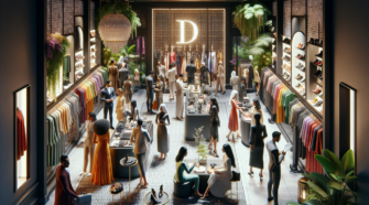 Magasin de vêtement de luxe lettre D