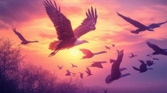 découvrez la signification spirituelle fascinante du vol d'oiseaux en groupe. explorez comment ces majestueux rassemblements d'oiseaux peuvent symboliser l'harmonie, la connexion spirituelle et des messages lors de votre cheminement personnel.