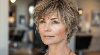 Coupes courtes effilées idéales pour femmes de 50 ans