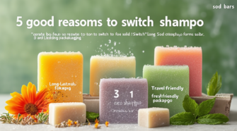 découvrez les 5 bonnes raisons de passer au shampoing solide : une solution écologique, économique, bénéfique pour les cheveux et pratique à transporter. adoptez une routine capillaire durable tout en prenant soin de votre santé et de la planète !