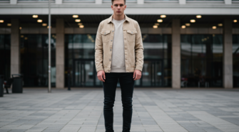 jeune homme basket blanches
