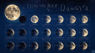 découvrez le calendrier lunaire 2024, illustrant les différentes phases de la lune et leur influence sur vos projets. optimisez vos activités en harmonie avec les cycles lunaires pour maximiser vos réussites.