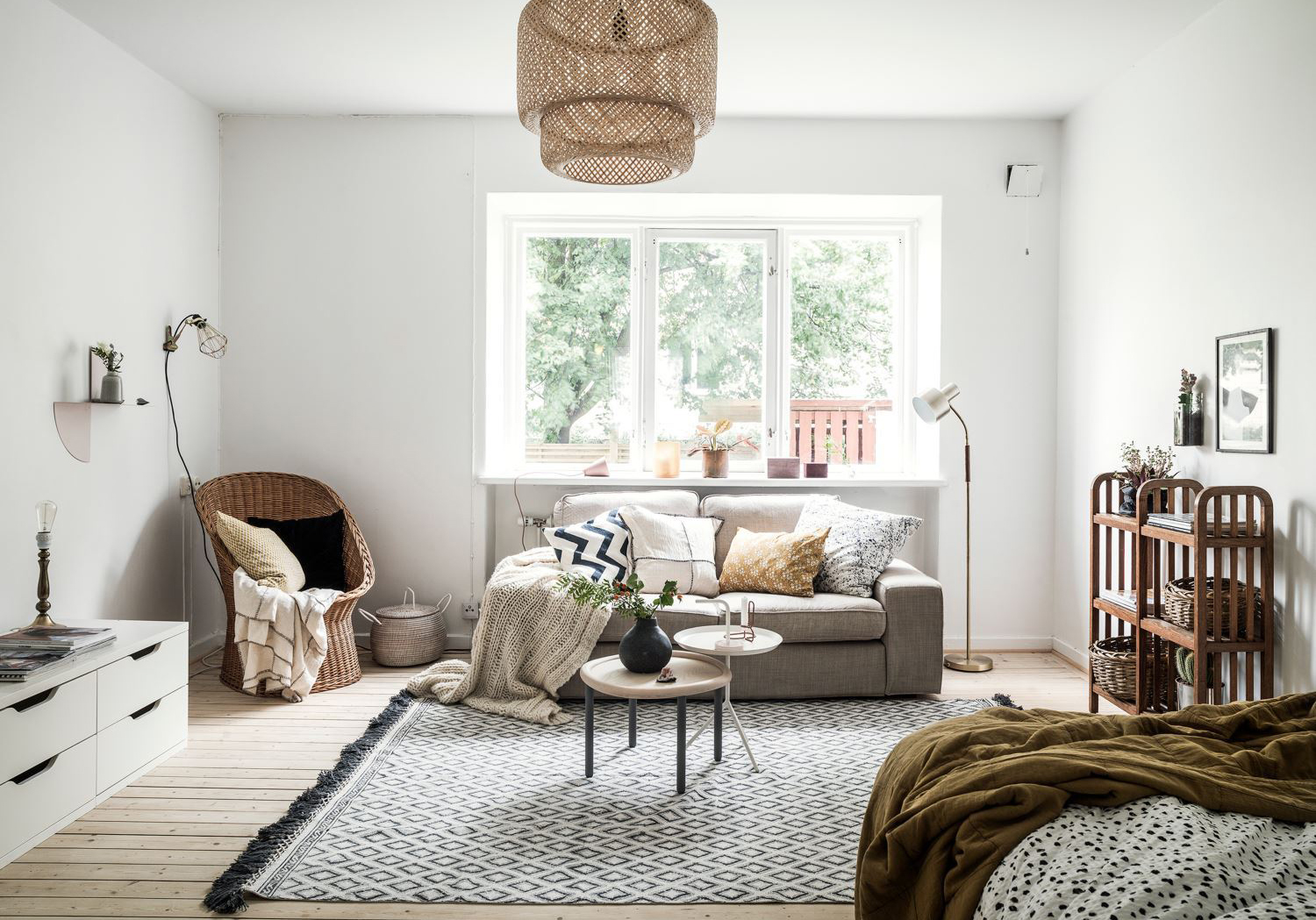 studio décoré avec style